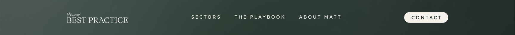 The new navigation bar with the logo, revamped CTA and three simple selection options in the middle