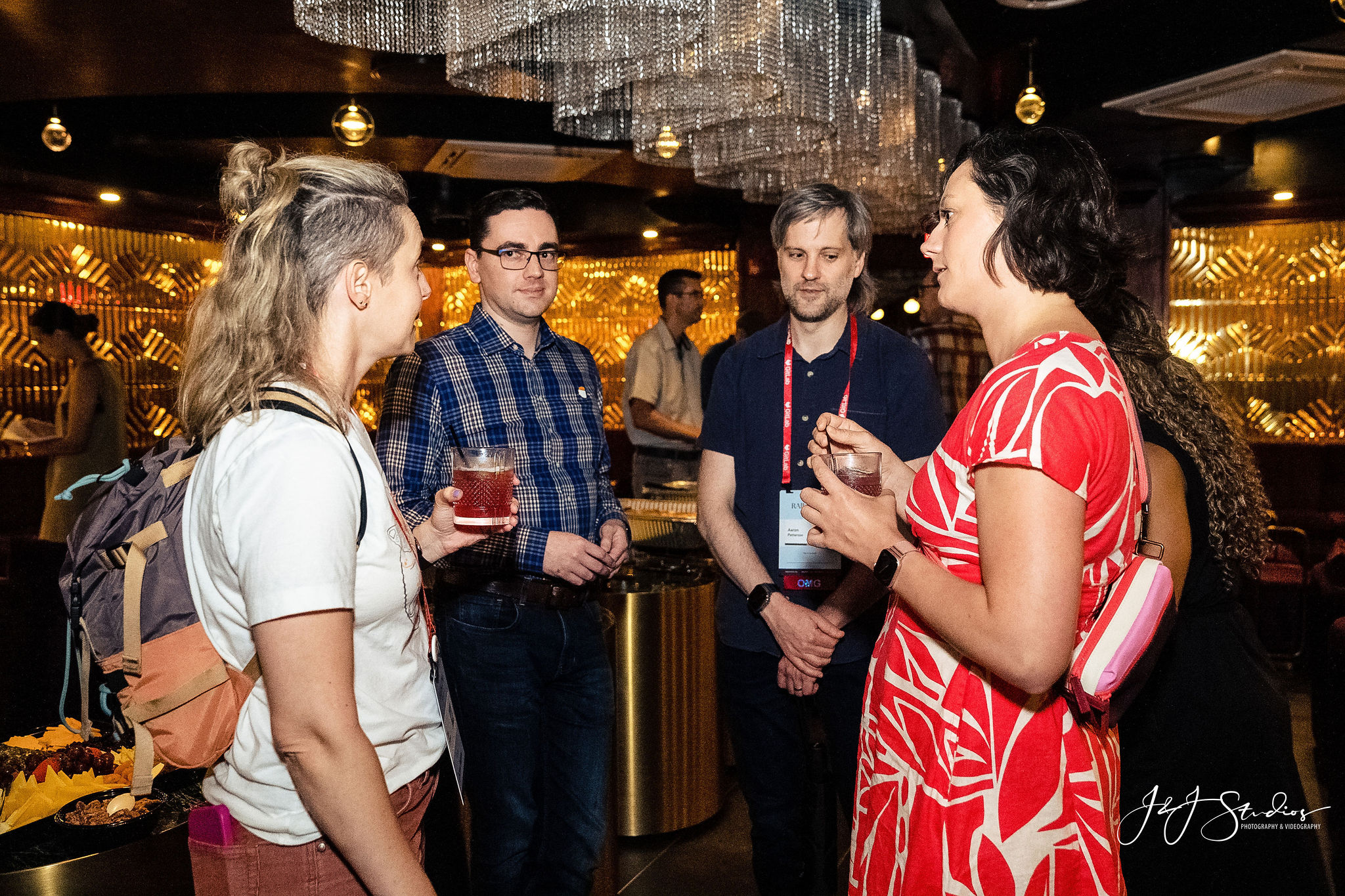 Mingling over Rails-themed cocktails